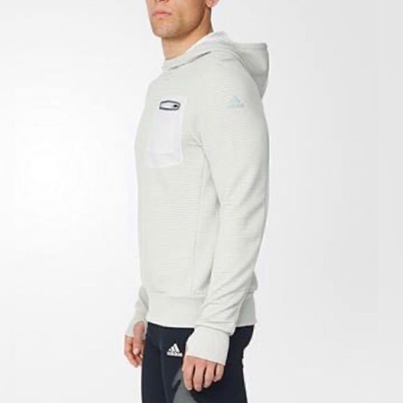 Adidas Aktiv grey hoodie/ running jacket size XL - Picture 3 of 14